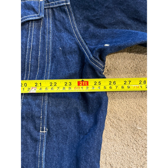 Pure Playaz Denim Jacket Mens Size XL Jean Jacket Pockets Y2K Embroidered - Picture 6 of 6